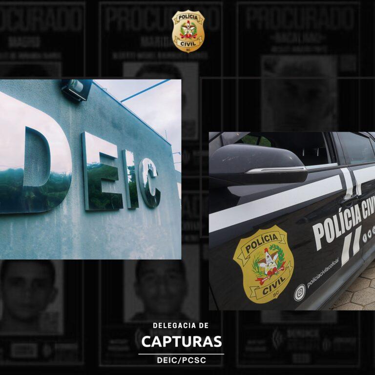 Delegacia de Capturas da DEIC prende foragido condenado a 81 anos de prisão 