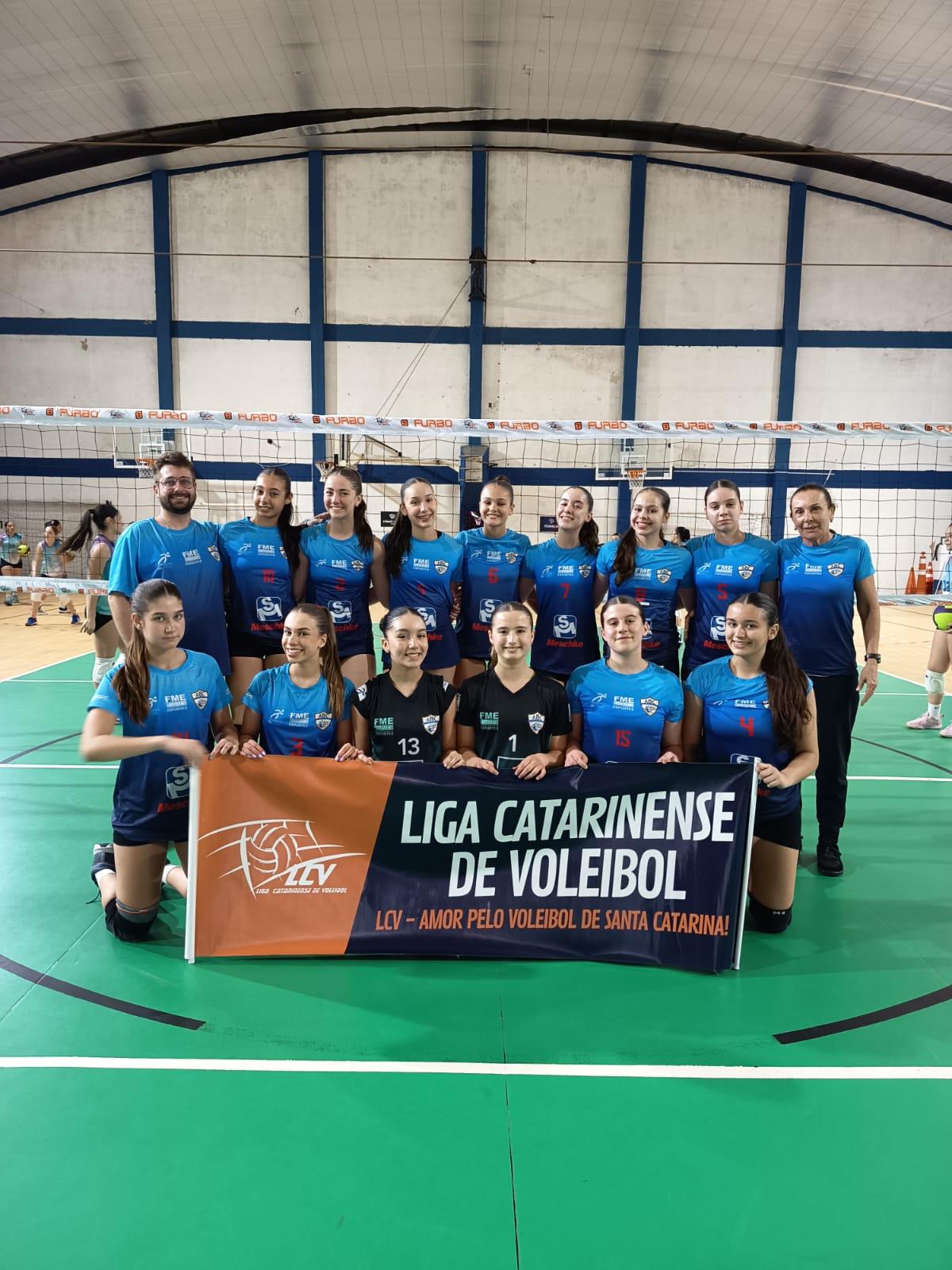 Equipe de voleibol feminino de BC vence 2ª Etapa da Liga Catarinense