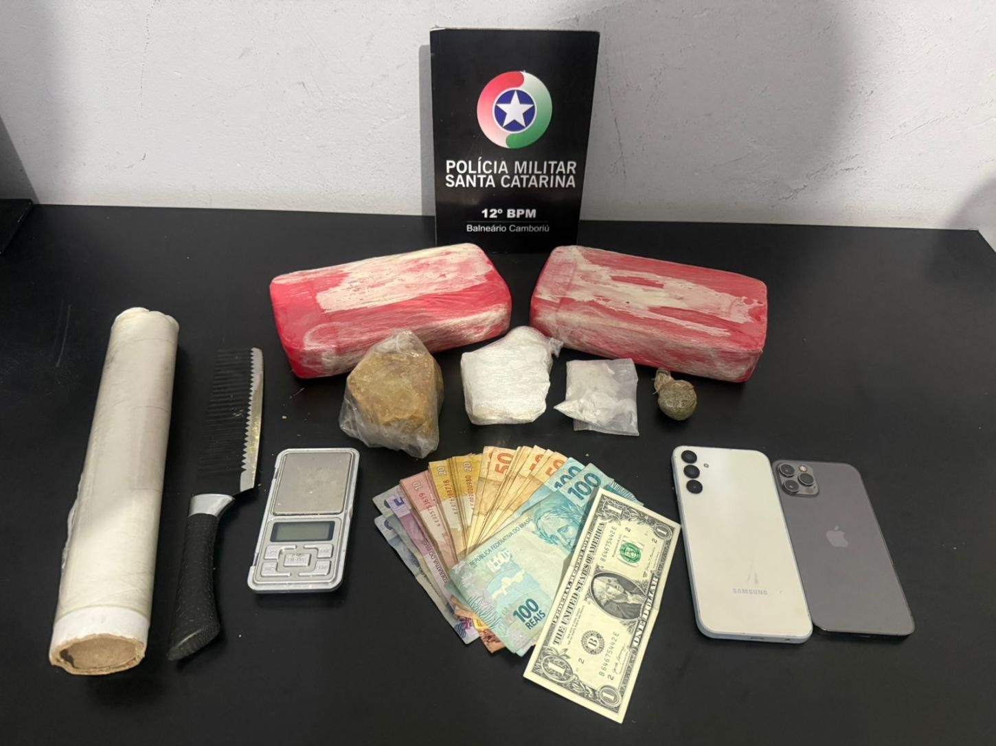 Polícia Militar prende quatro pessoas pelo tráfico de drogas na noite de quarta-feira