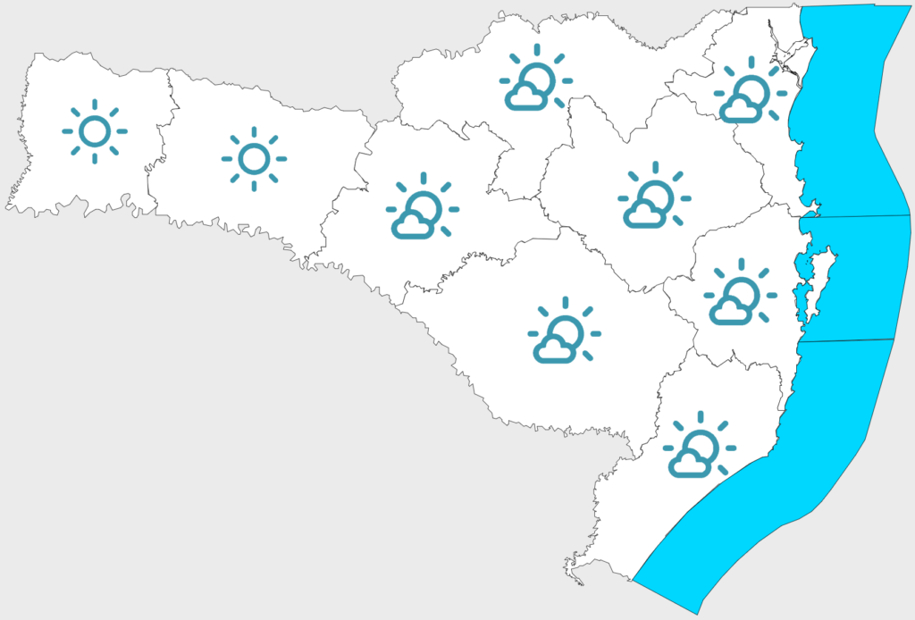 Fim de semana de sol e calor em Santa Catarina