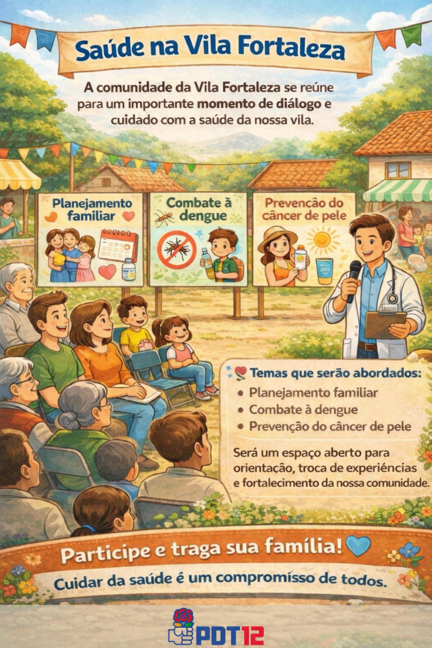 PDT promove ação “Saúde na Vila Fortaleza” em Balneário Camboriú