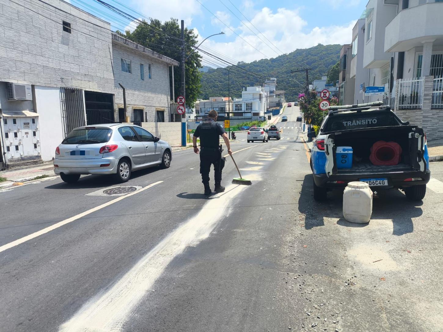 BC Trânsito: 2026 já registra 33% das infrações de óleo na pista atendidas no ano passado