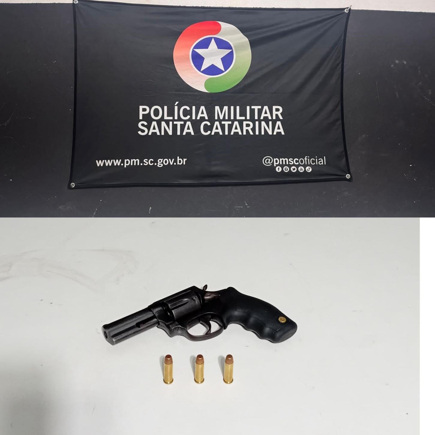 Policia Militar prende homem por Mandado de Prisão e porte ilegal de arma de fogo