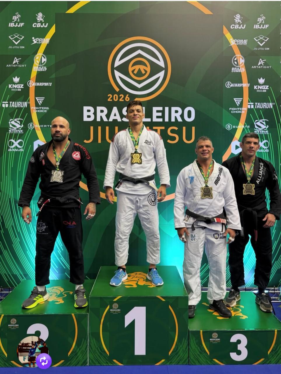 Atletas de Balneário Camboriú conquistam as primeiras medalhas no Campeonato Brasileiro de Jiu-Jitsu