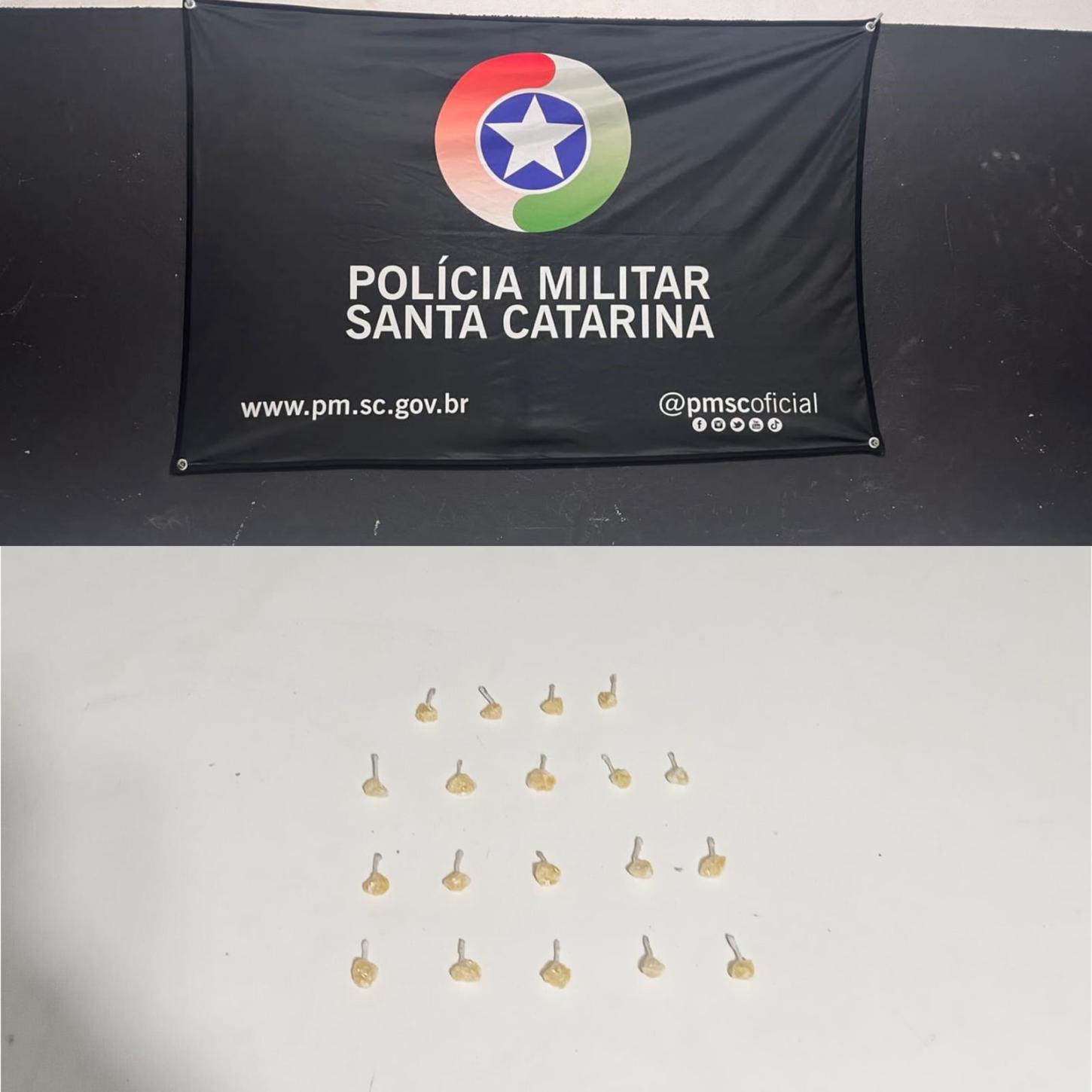 Dois homens foram presos por tráfico de drogas em Itajaí