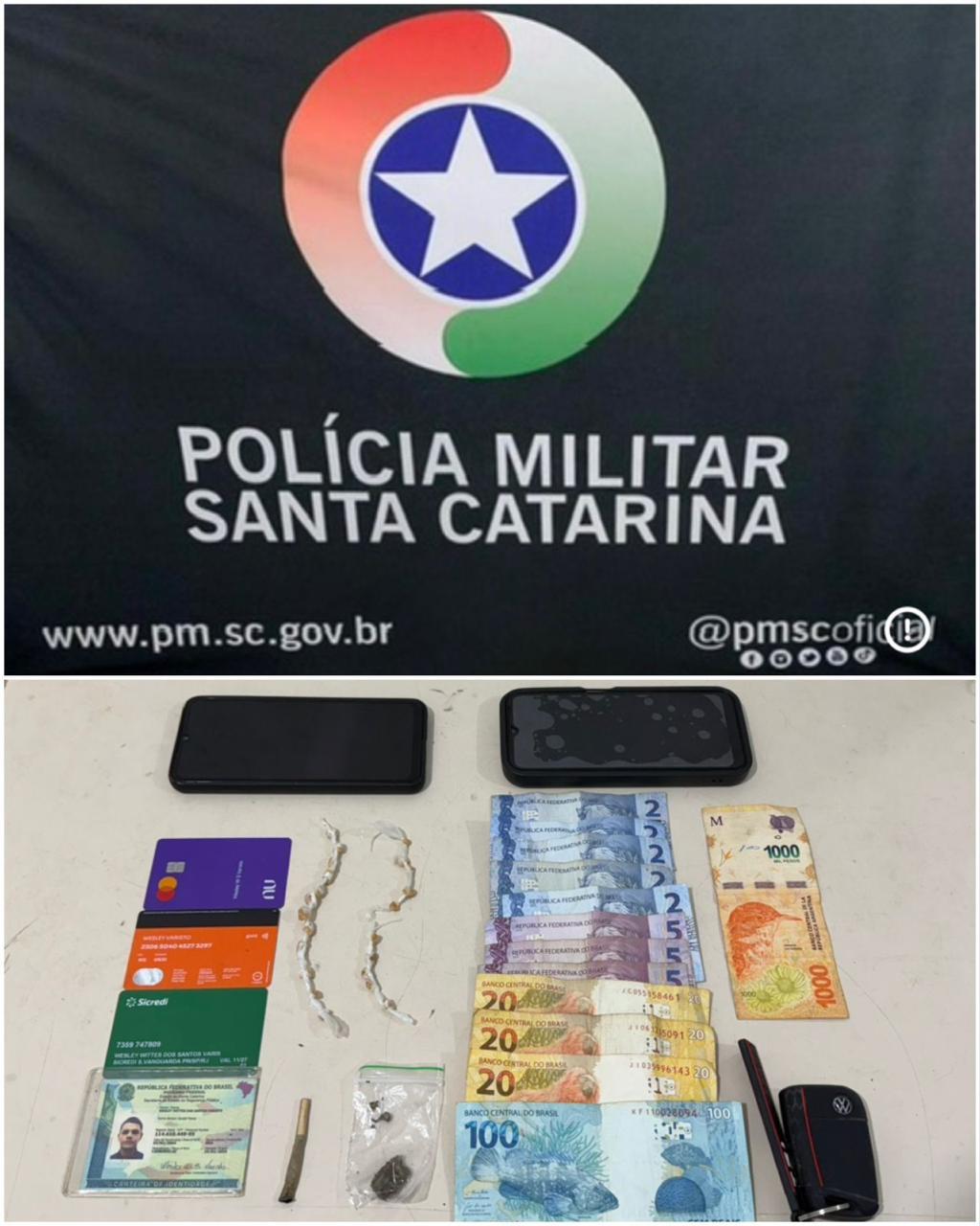 Duas adolescentes aprendidas no momento em que vendiam droga para um usuário