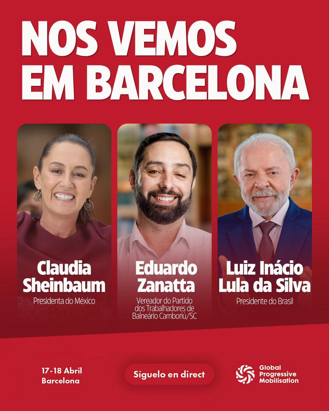 Eduardo Zanatta acompanha comitiva do presidente Lula em encontro internacional em Barcelona