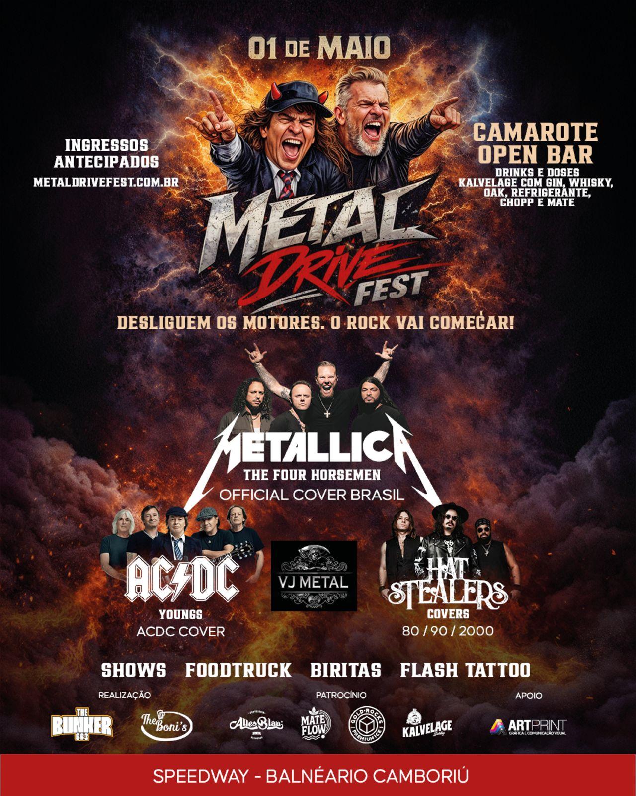METAL DRIVE FEST promete noite histórica para fãs de rock pesado em Balneário Camboriú e incentiva ação solidária