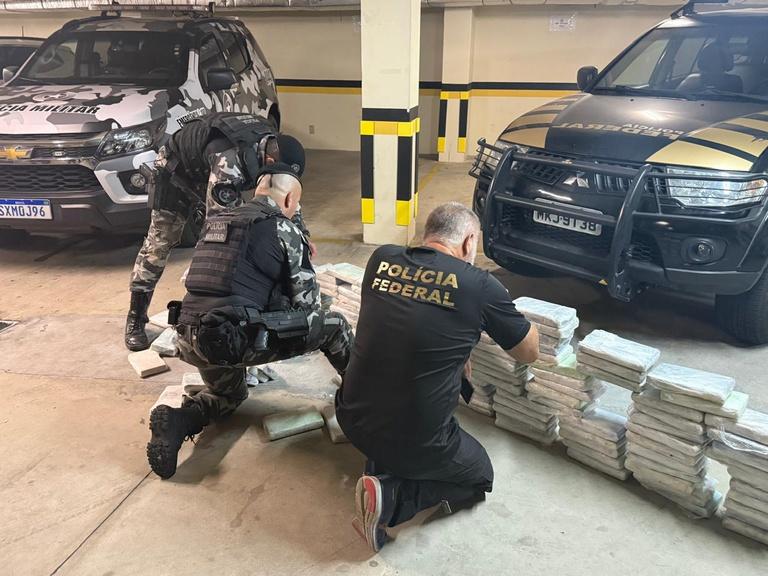 Polícia Federal e Polícia Militar apreendem 171 kg de cocaína em Santa Catarina