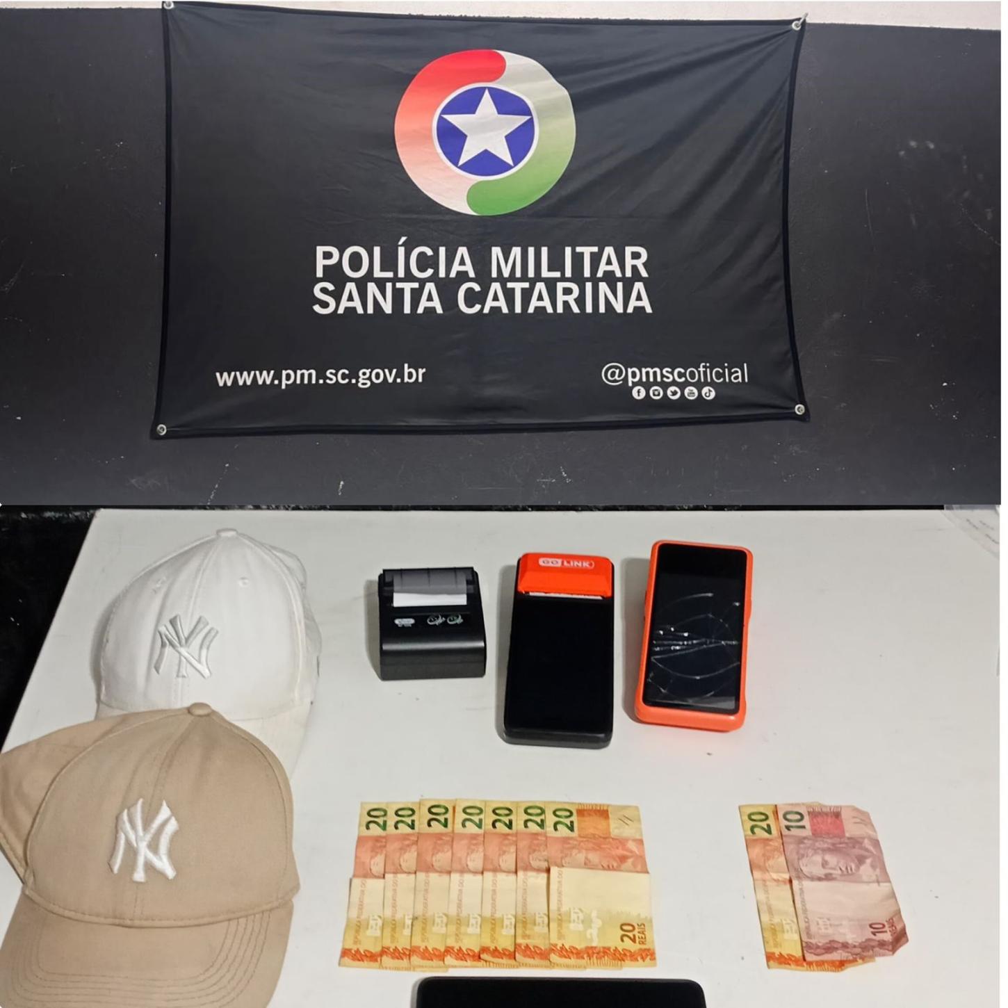 Polícia Militar prende dois homens em flagrante após série de Roubos
