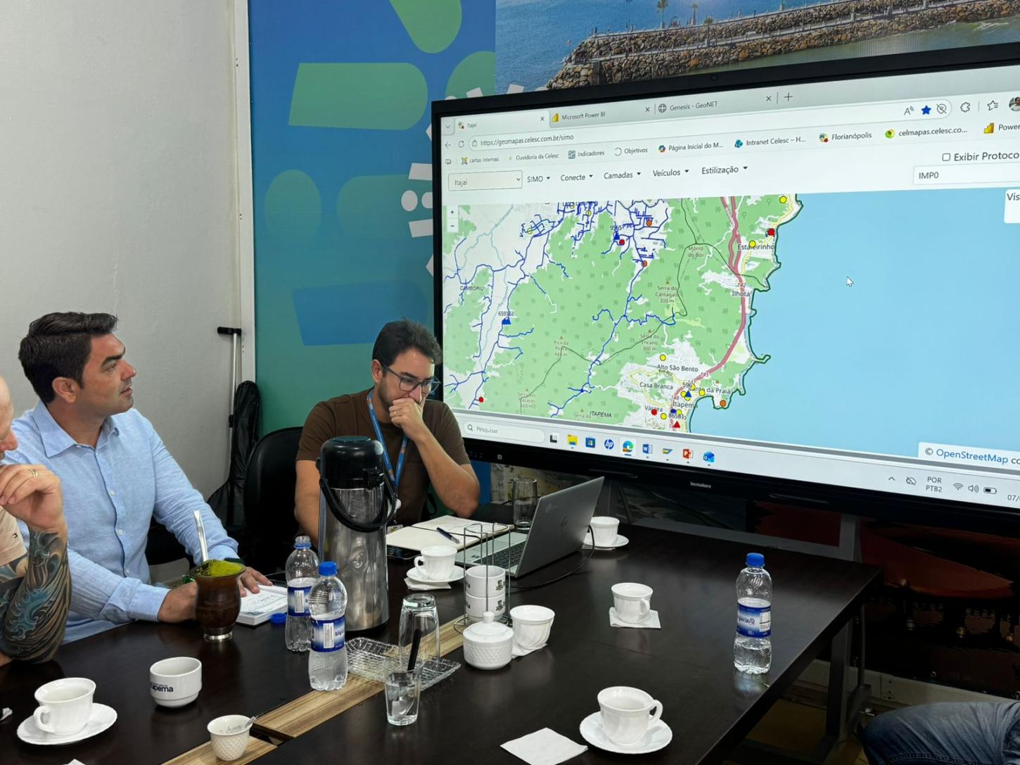 Prefeito e vereadores cobram agilidade da Celesc para melhorar rede elétrica em Itapema