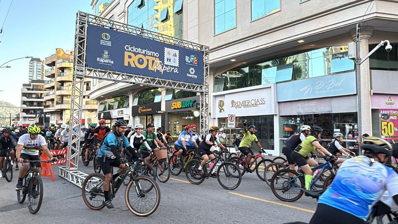 Rota da Tapera reúne mais de 500 participantes e movimenta o cicloturismo em Itapema