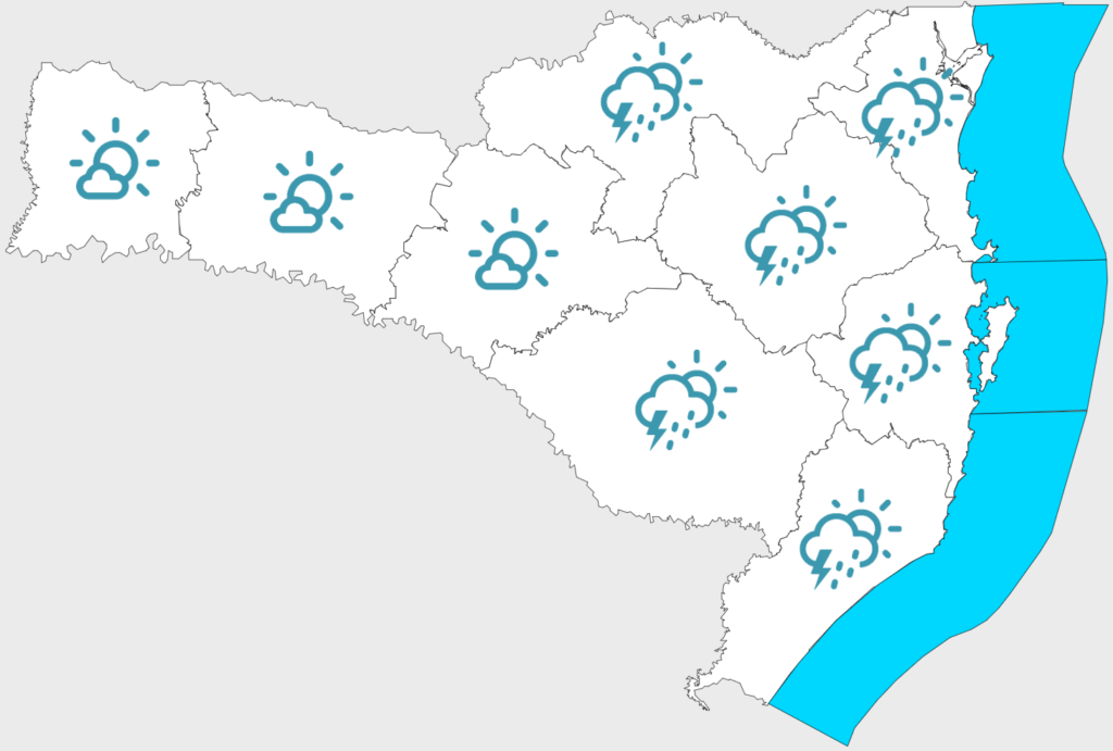 Sexta-feira com chuva isolada e calor acima dos 30°C