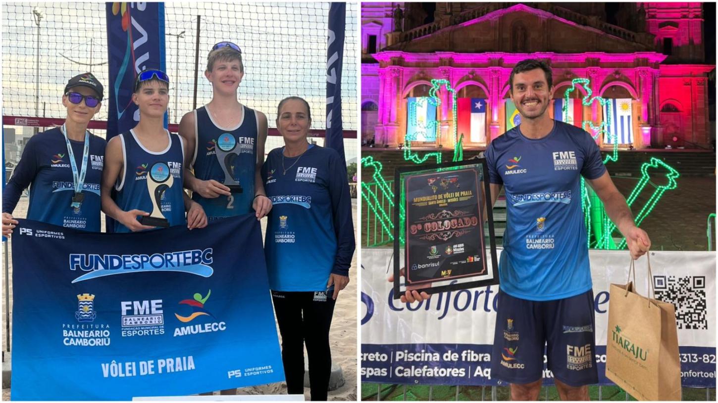 Vôlei de Praia de Balneário Camboriú conquista pódios em duas competições do fim de semana