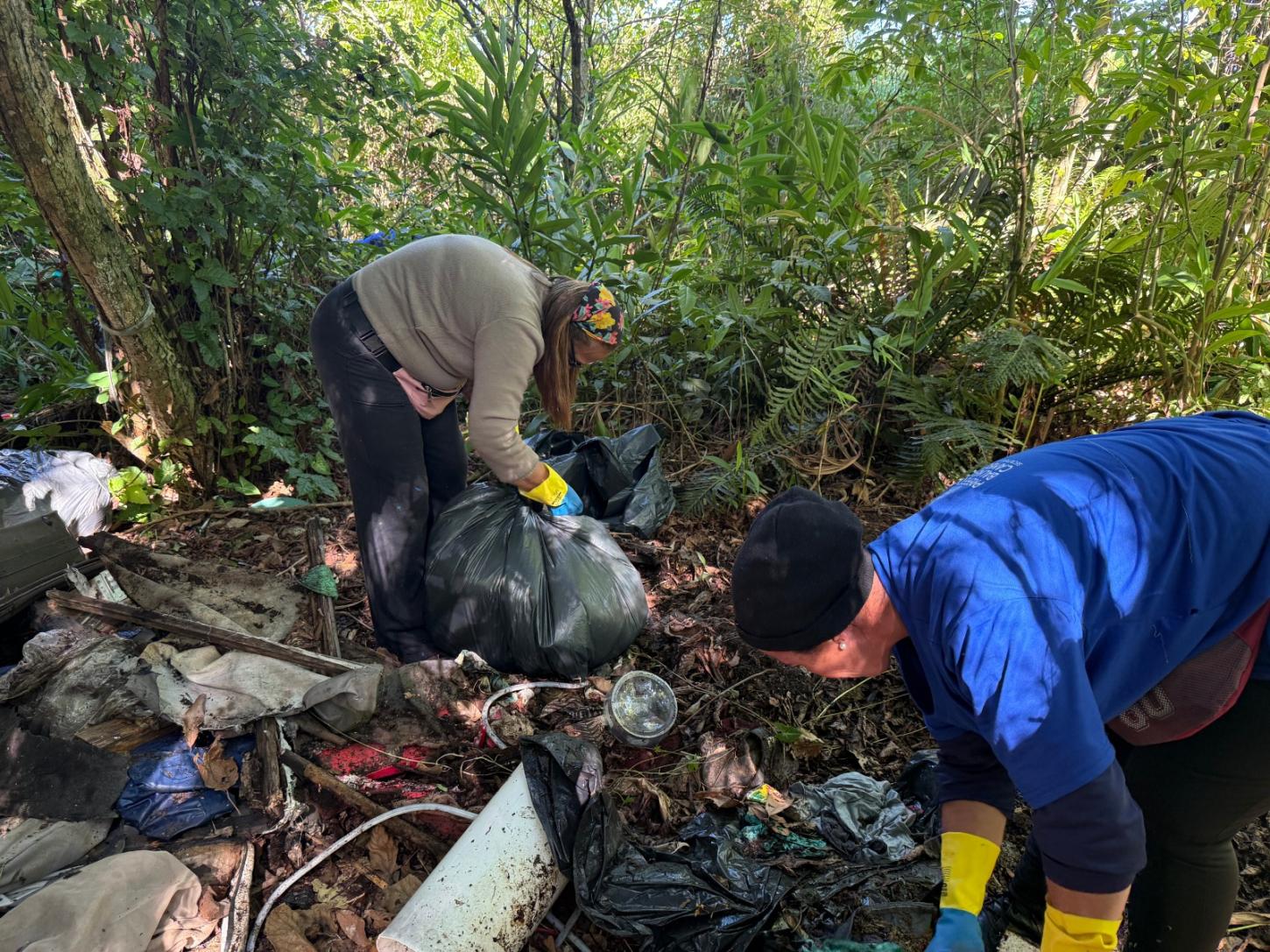 Ação recolhe três caminhões de resíduos em áreas de mata ocupadas irregularmente em Balneário Camboriú