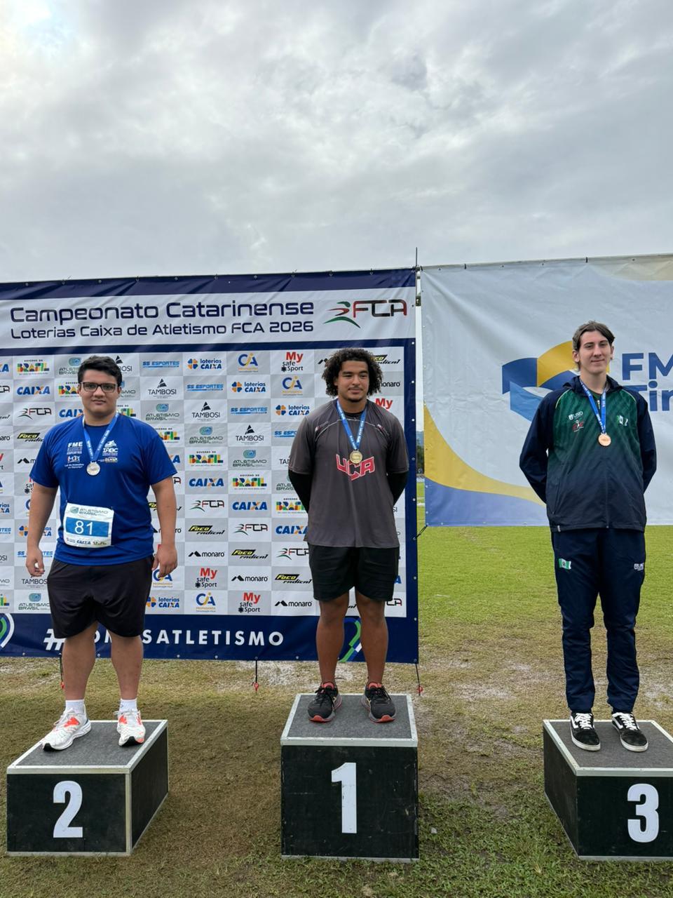 Atletas de Balneário Camboriú garantem três pódios no Campeonato Catarinense Loterias Caixa de Atletismo 