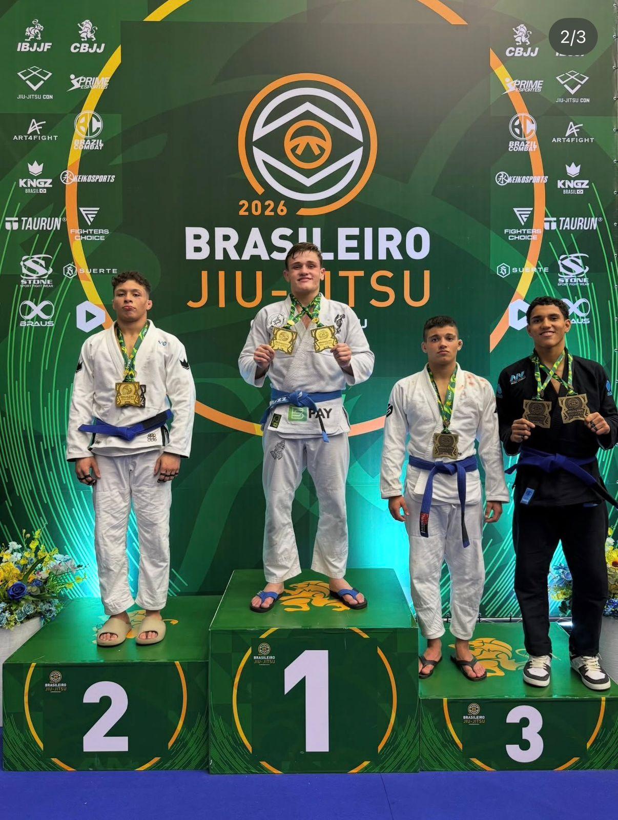 Balneário Camboriú conquista pódios no Campeonato Brasileiro de Jiu-Jitsu