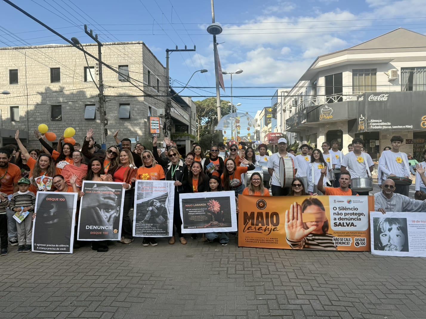 Camboriú promove ações do Maio Laranja com caminhada e mobilização no Centro da cidade