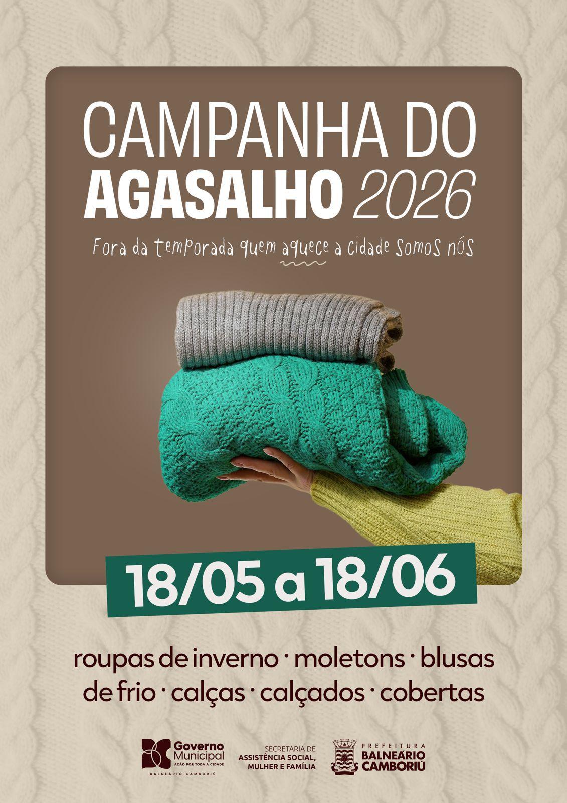Campanha do Agasalho segue em Balneário Camboriú com novos pontos de arrecadação