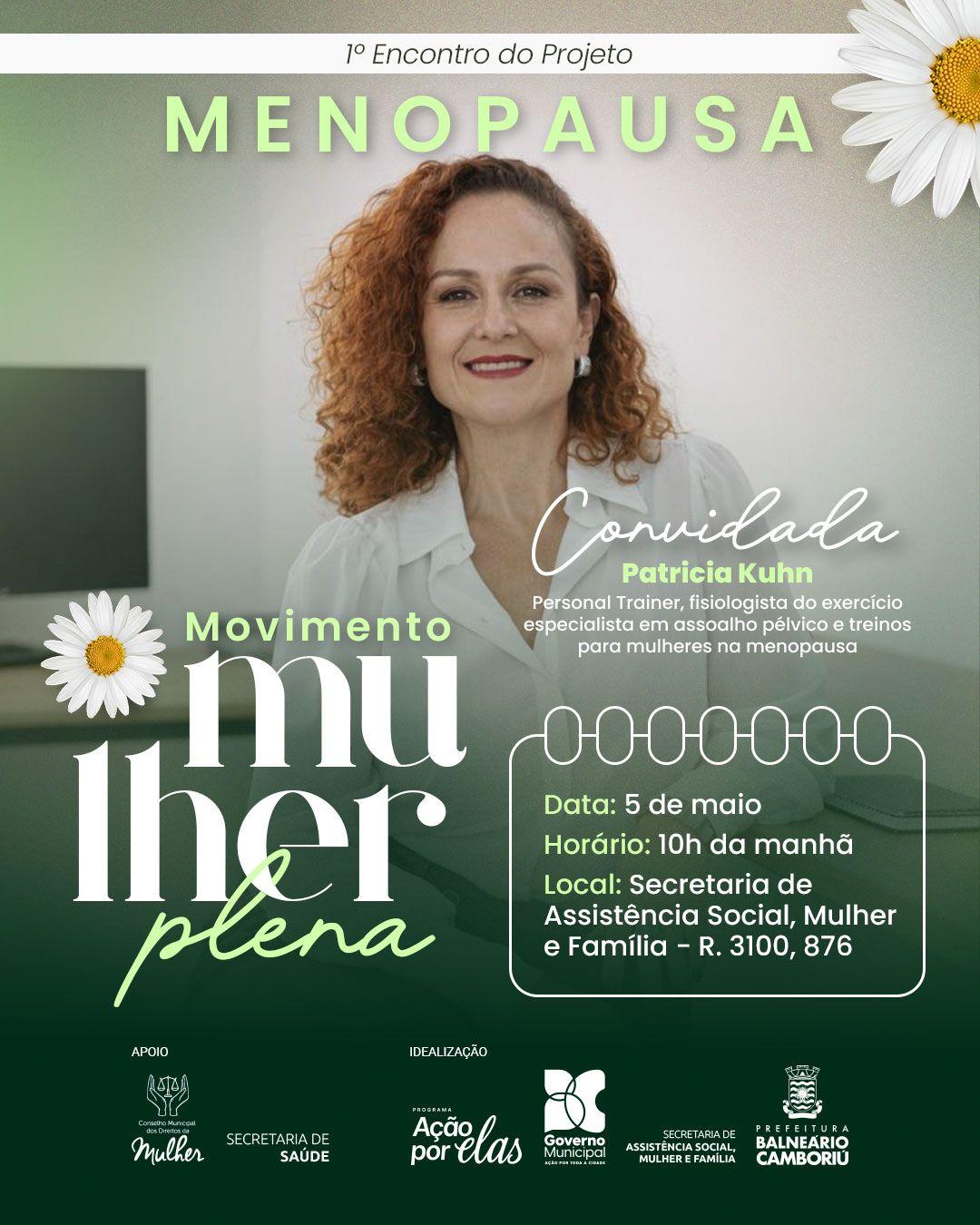Menopausa: Movimento Mulher Plena será lançado na terça-feira