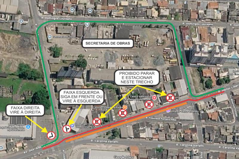 Obras de saneamento alteram trânsito na rua Heitor Liberato a partir desta seguda-feira