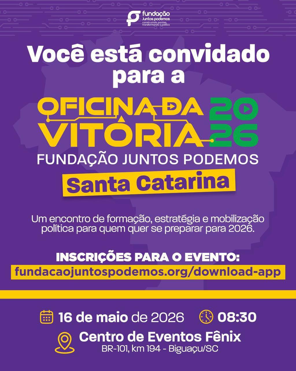 Podemos SC reúne lideranças em Biguaçu para encontro estadual de mobilização política