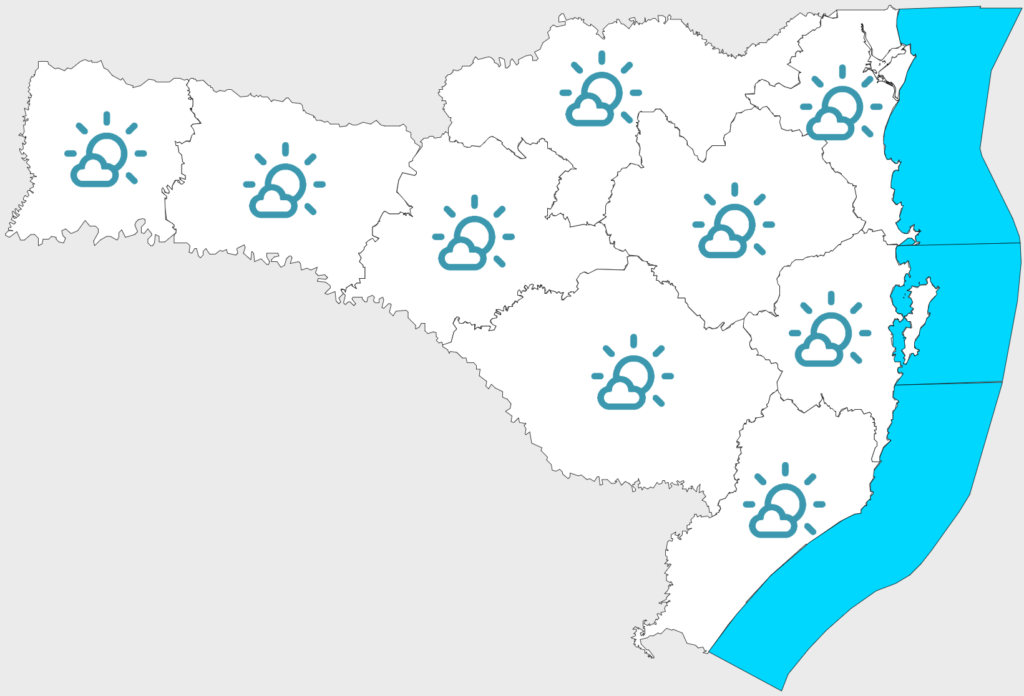 Sol e calor dão lugar ao frio no fim de semana