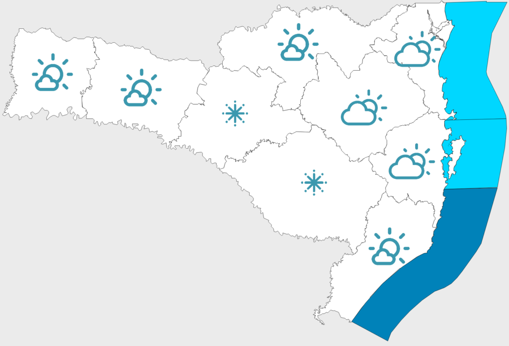 Aumento de nuvens e chuva entre sexta-feira e sábado 