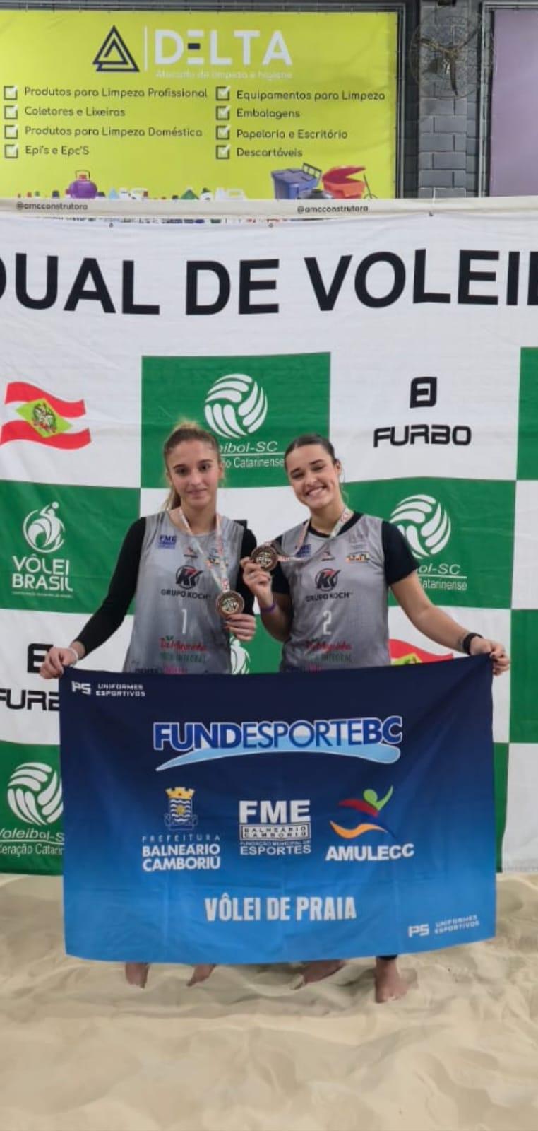 Dupla de Balneário Camboriú garante o terceiro lugar da 2ª Etapa do Circuito Catarinense de Vôlei de Praia Sub-21