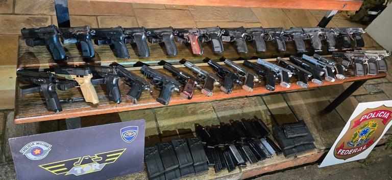 Polícia Federal apreende armas destinadas a facções criminosas no Rio
