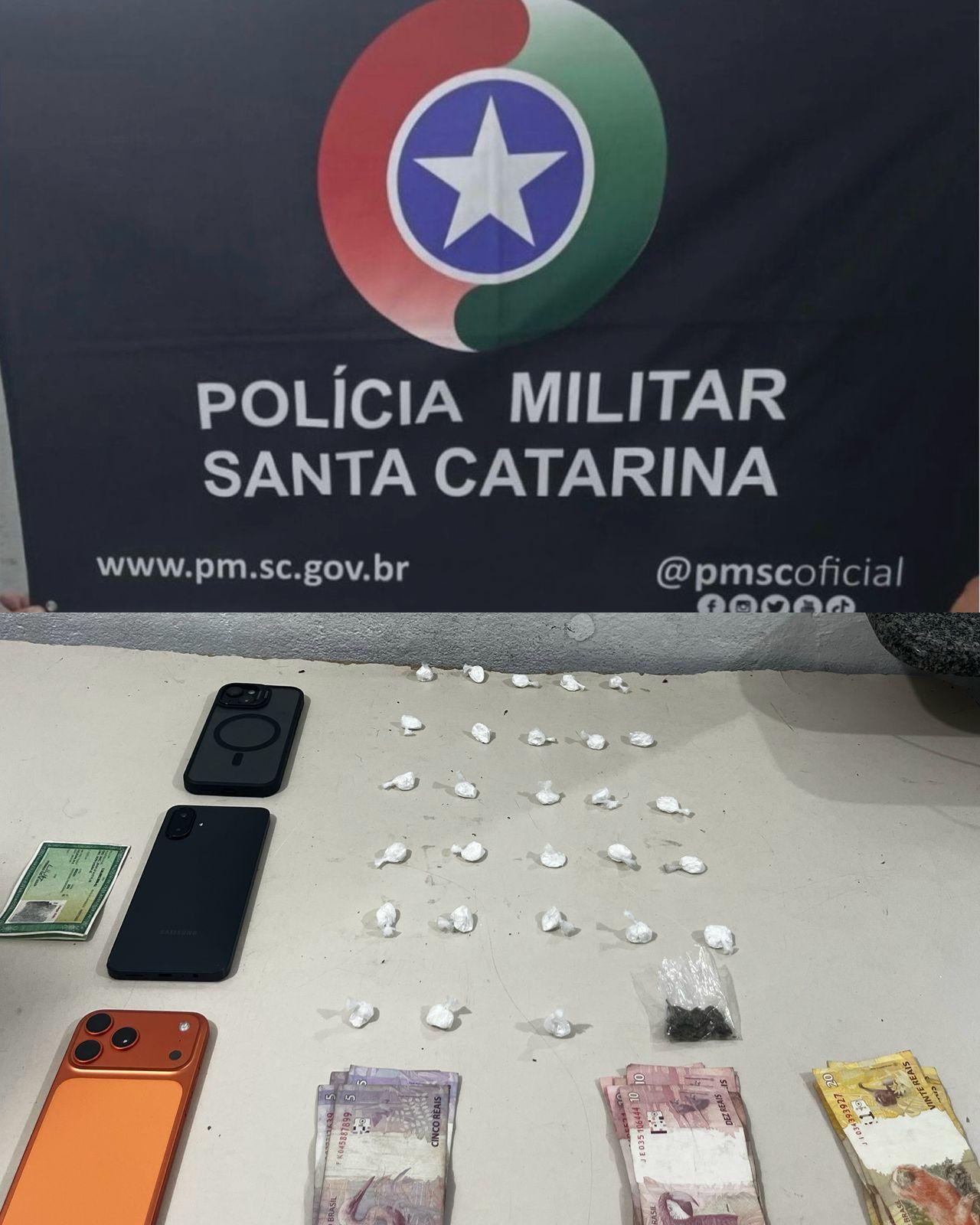 Polícia Militar prende três homens por tráfico e associação para o tráfico em Itapema