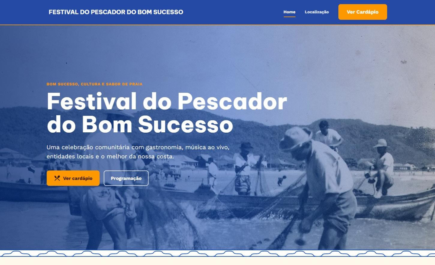Prefeitura de Balneário Camboriú lança site oficial do Festival do Pescador do Bom Sucesso
