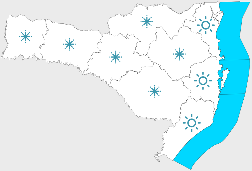 Sol, frio e mudança no tempo no fim de semana