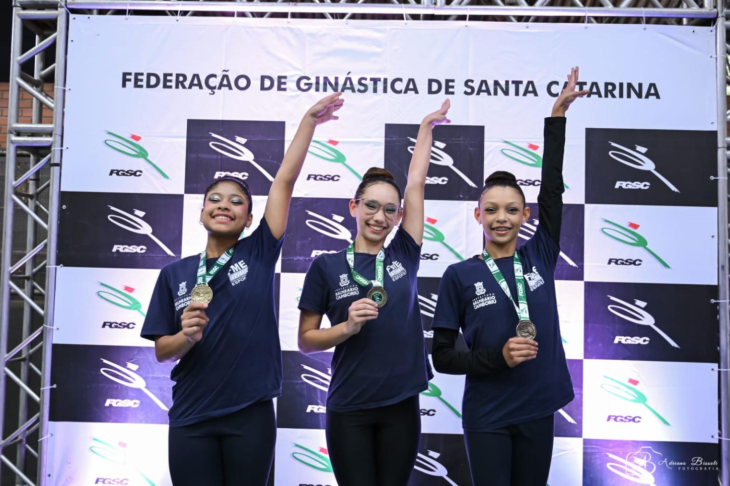 Atletas de Balneário Camboriú garantem seis medalhas no Torneio Estadual Juvenil de Ginástica Rítmica