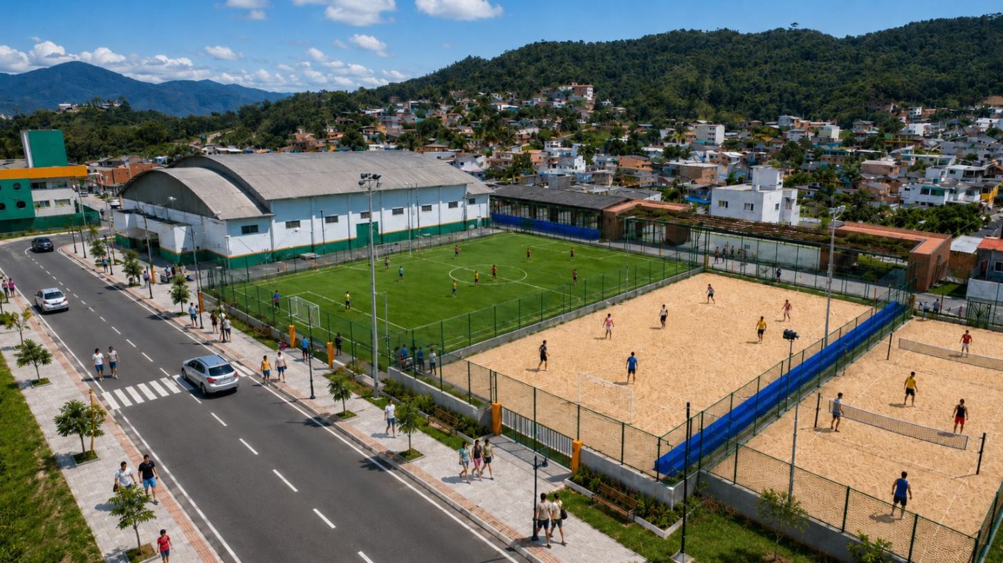 Camboriú amplia infraestrutura esportiva com reforma do Complexo Esportivo do Guga
