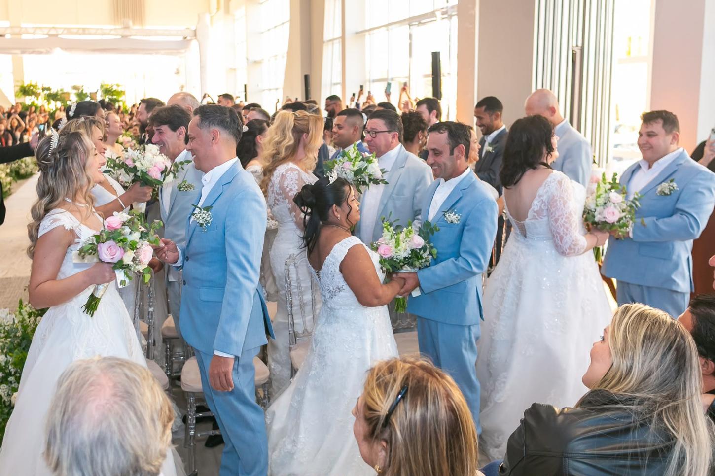 Casamento Coletivo 2026 celebra união de 62 casais nesta segunda-feira