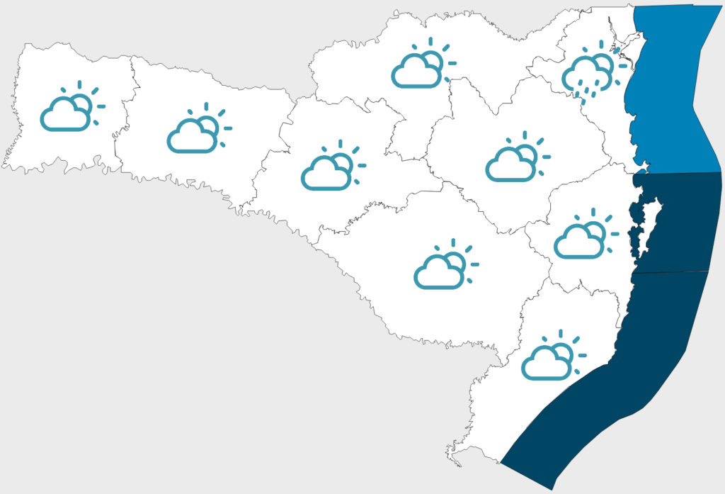 Fim de semana de tempo estável e frio em Santa Catarina