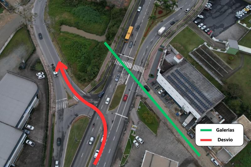 Itajaí: Obras para prevenção de alagamentos afetam trânsito na Contorno Sul neste sábado (1º)