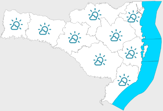 Sol no sábado e mudança no tempo no domingo