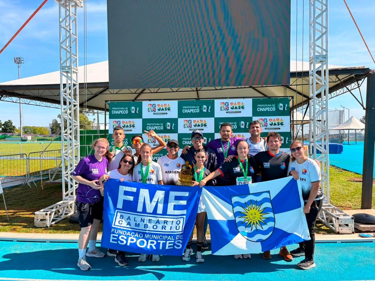 Balneário Camboriú conquista as primeiras medalhas e troféu nos Jogos Abertos Paradesportivos de Santa Catarina