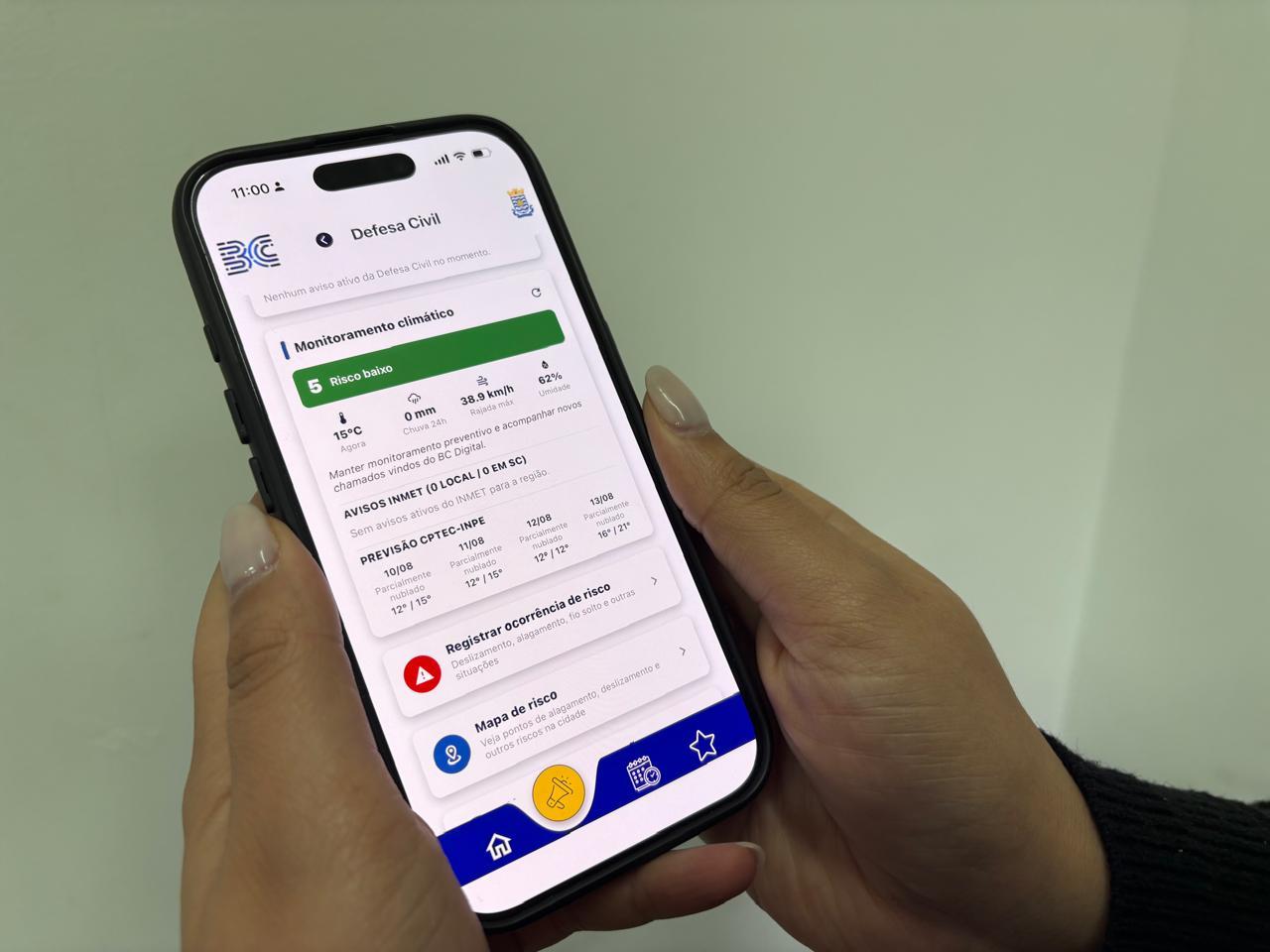 Balneário Camboriú lança módulo de Defesa Civil no BC Digital em prevenção ao El Niño