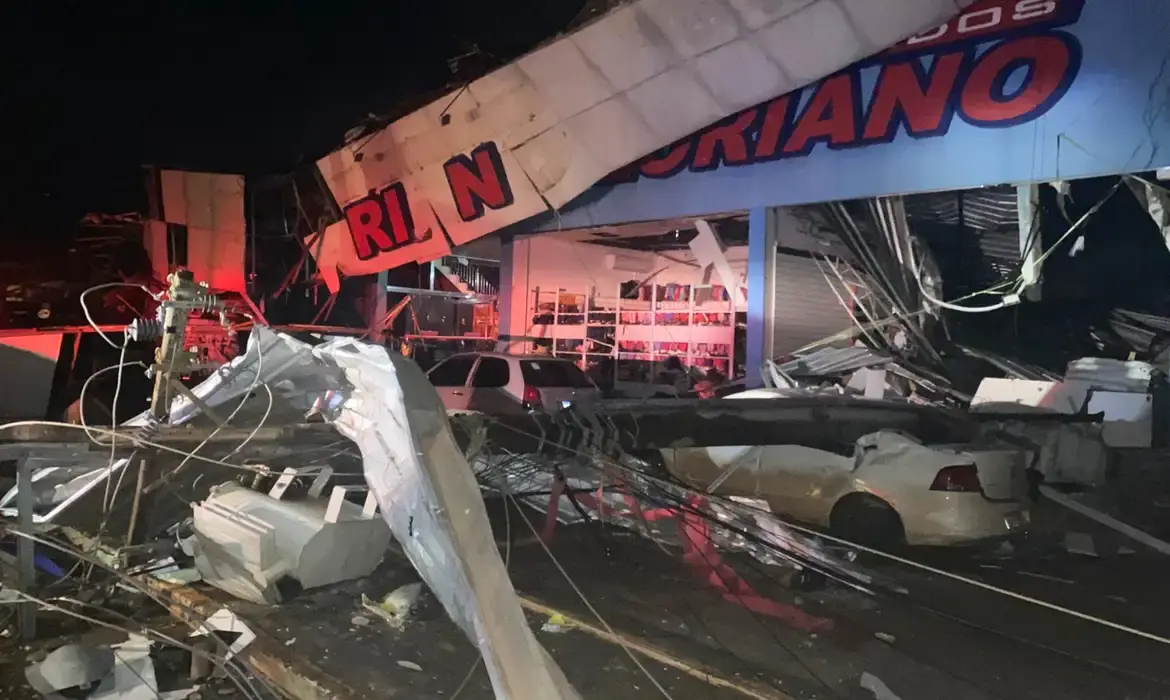 Defesa Civil do Rio Grande do Sul confirma uma morte e cinco feridos após ciclone bomba
