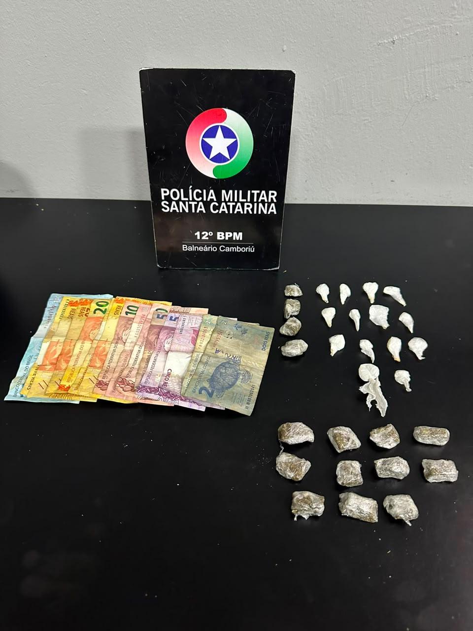 Dois homens são presos por tráfico de drogas em Camboriú 