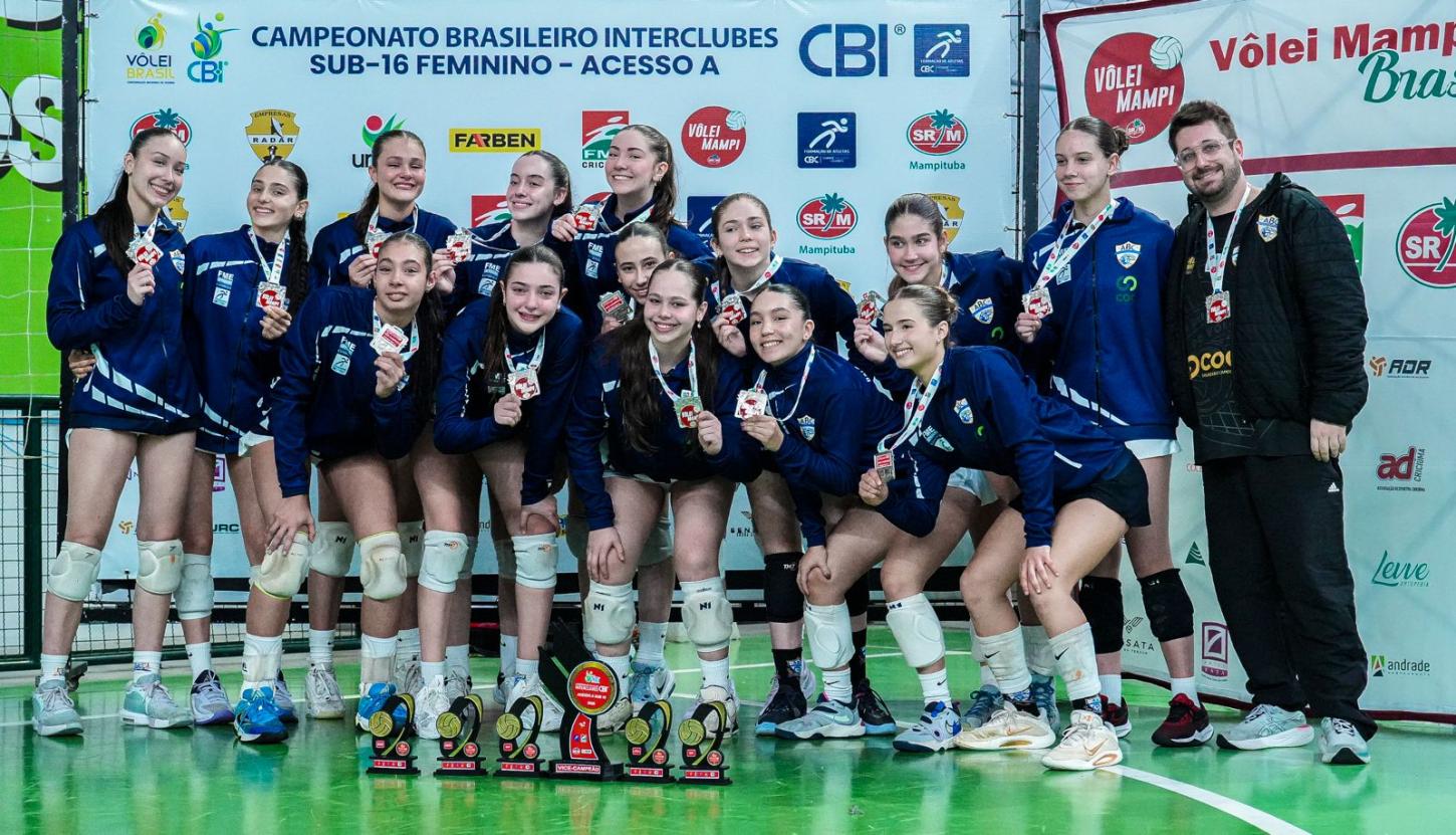 Equipes de Balneário Camboriú conquistam título e vice no Circuito Brasileiro Interclubes de Voleibol Sub-16