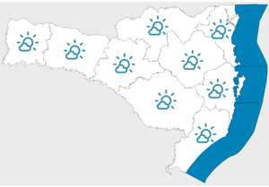 Fim da semana de sol com frio e geada em Santa Catarina 