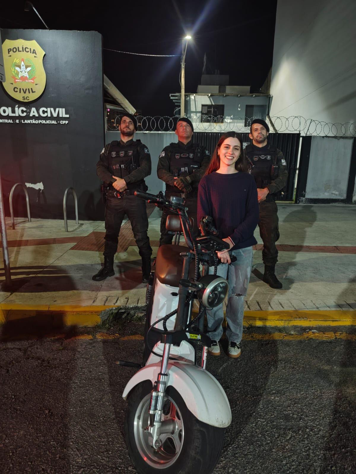 Guarda Municipal de Balneário Camboriú recupera scooter elétrica furtada em poucas horas 