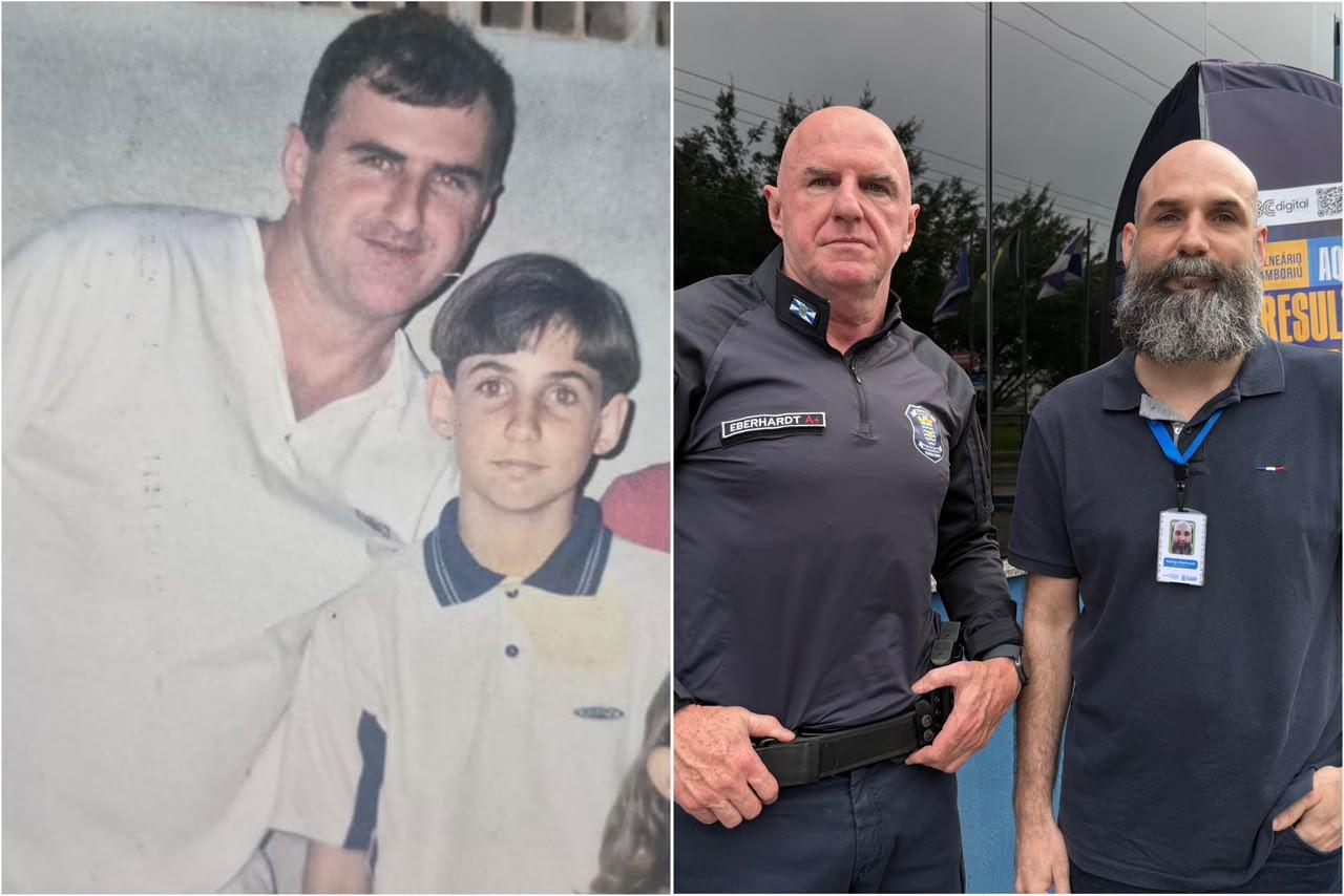 Pai e filho compartilham histórias e dedicação no serviço público em Balneário Camboriú