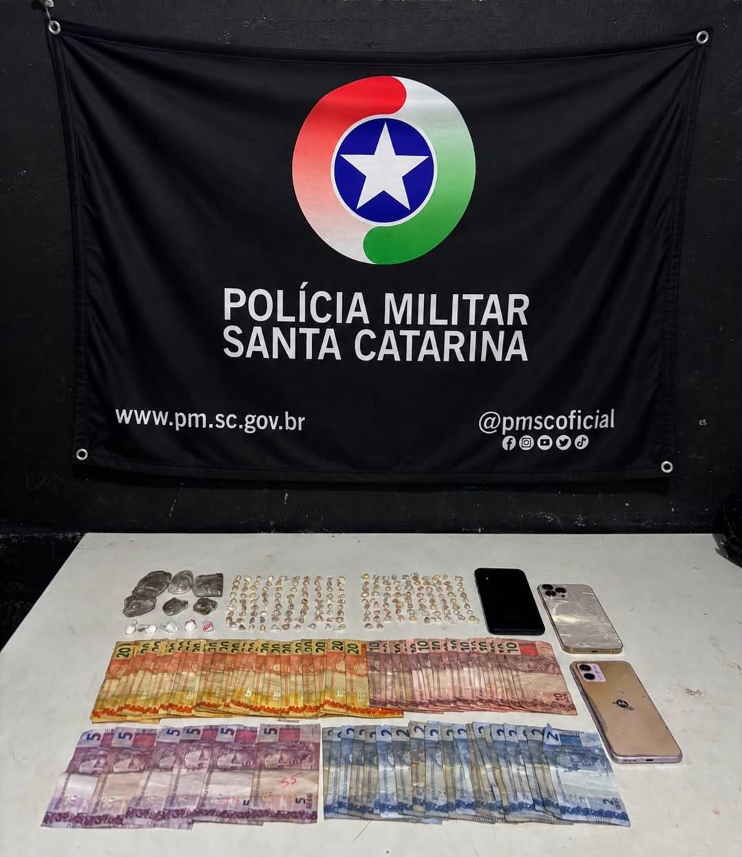 Polícia Militar prende traficante no 