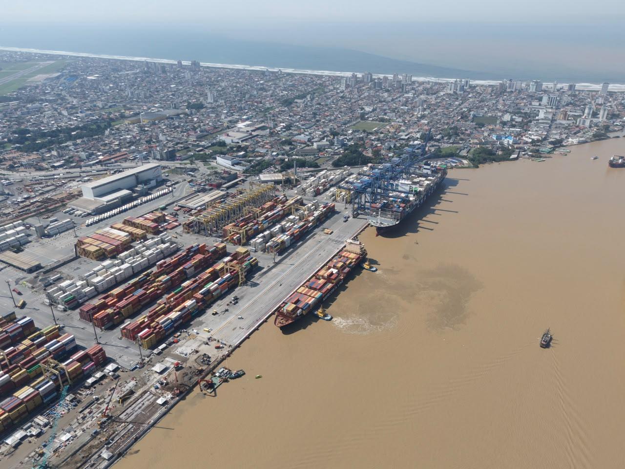 Portonave retoma a atracação de dois navios simultâneos com a entrega de mais 250 metros de cais renovado