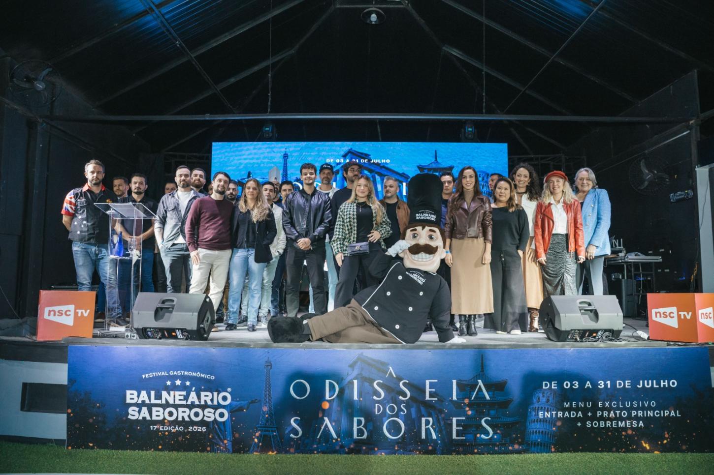 Representantes dos 37 restaurantes participantes. (Divulgação/Balneário Saboroso)
